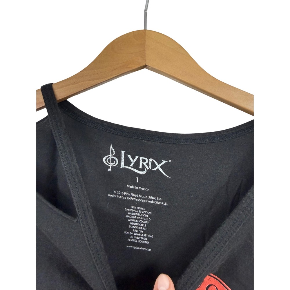 Torrid Pink Floyd Dark Side of the Moon Cut out Graphic Band Tee Black Size 1XL - Picture 2 of 6